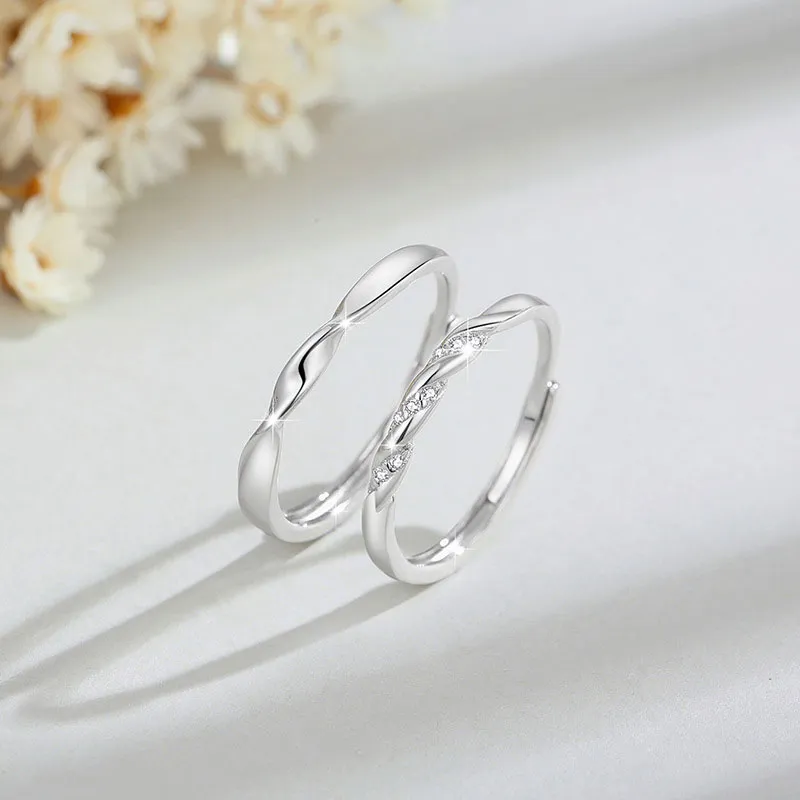 MIDNIGHT MOMENT Alloy/Sterling Silver Rings Unisex-5