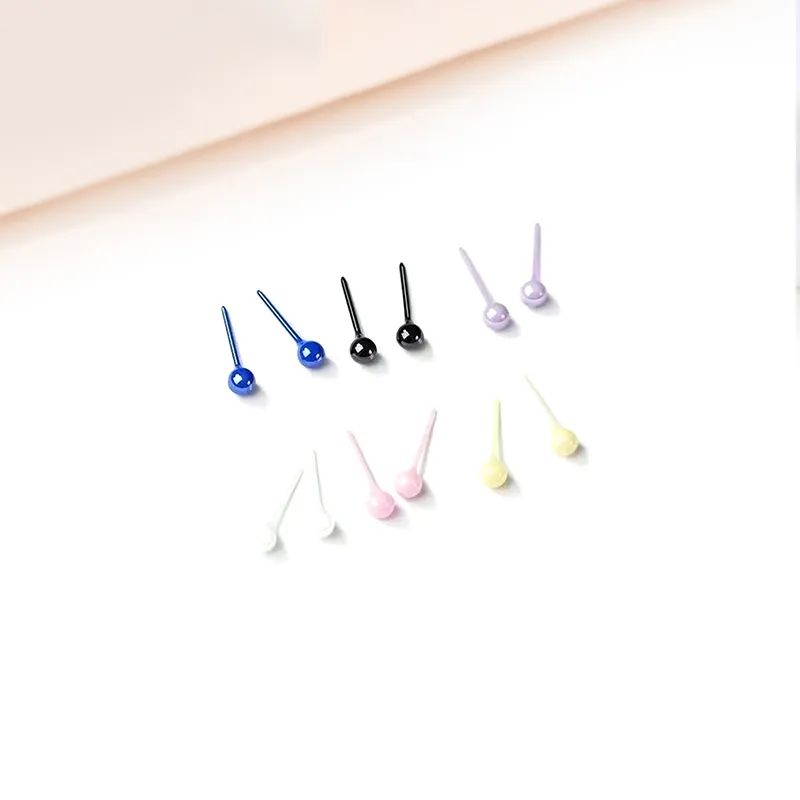 MIDNIGHT MOMENT Alloy Stud Earrings Unisex-8