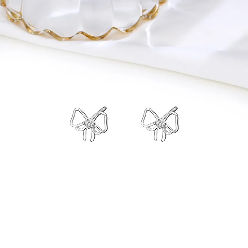 MIDNIGHT MOMENT S999 Silver Stud Earrings Women's-3