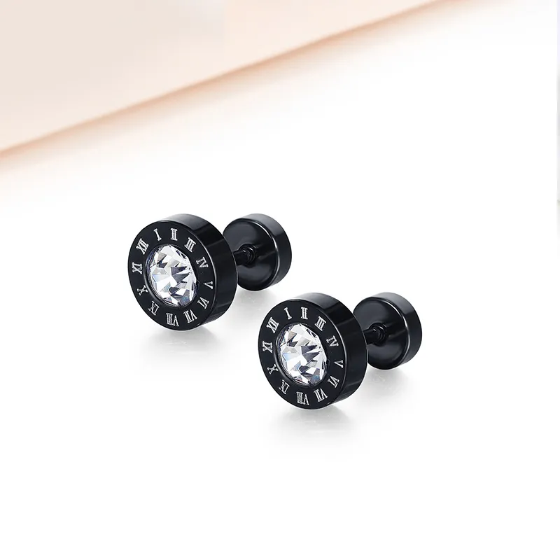MIDNIGHT MOMENT Alloy Stud Earrings Unisex-3