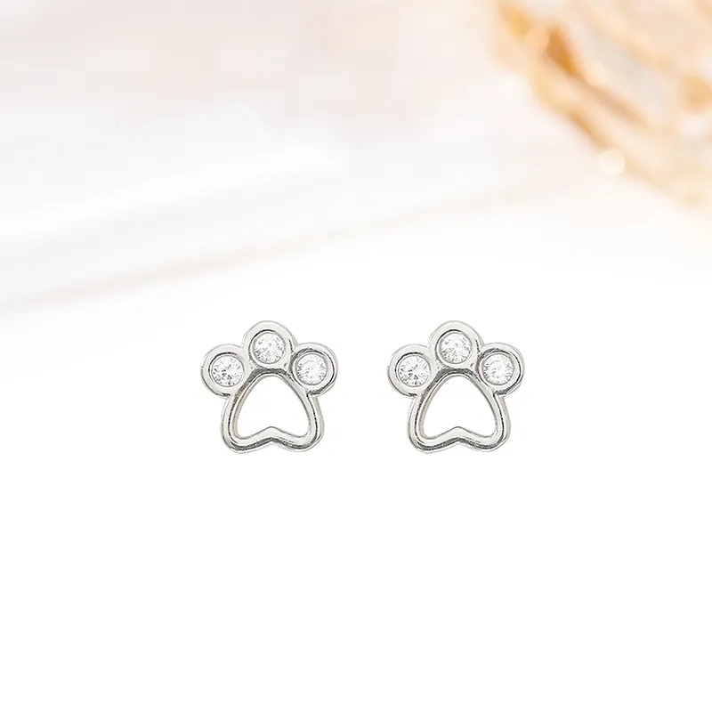 MIDNIGHT MOMENT S999 Silver Stud Earrings Women's-6