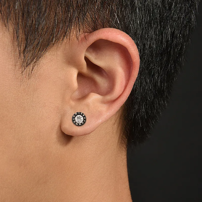 MIDNIGHT MOMENT Alloy Stud Earrings Unisex-1