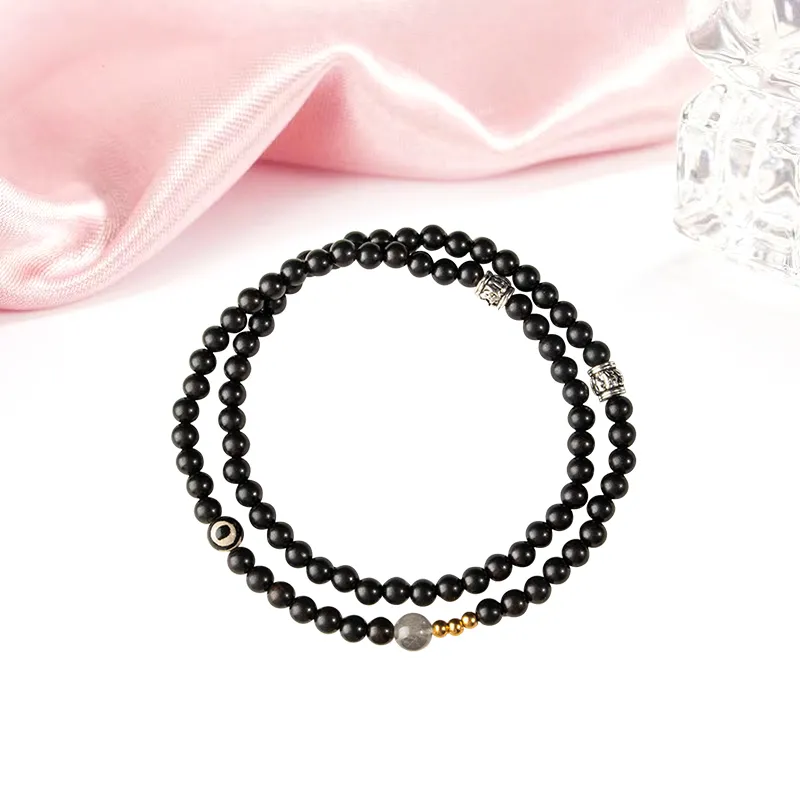 MIDNIGHT MOMENT Ebony Wooden Bracelets Unisex-3