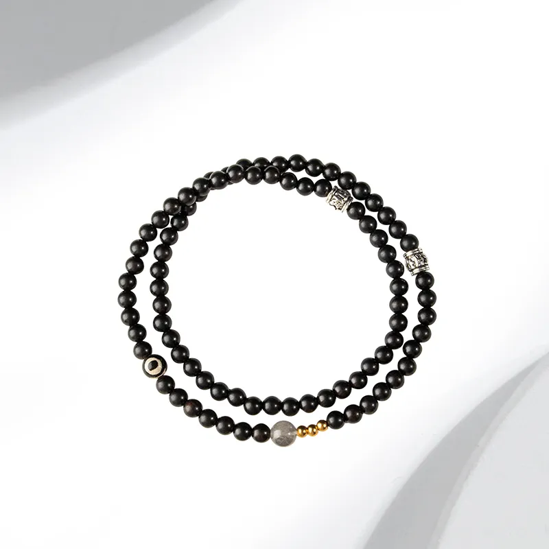MIDNIGHT MOMENT Ebony Wooden Bracelets Unisex-1