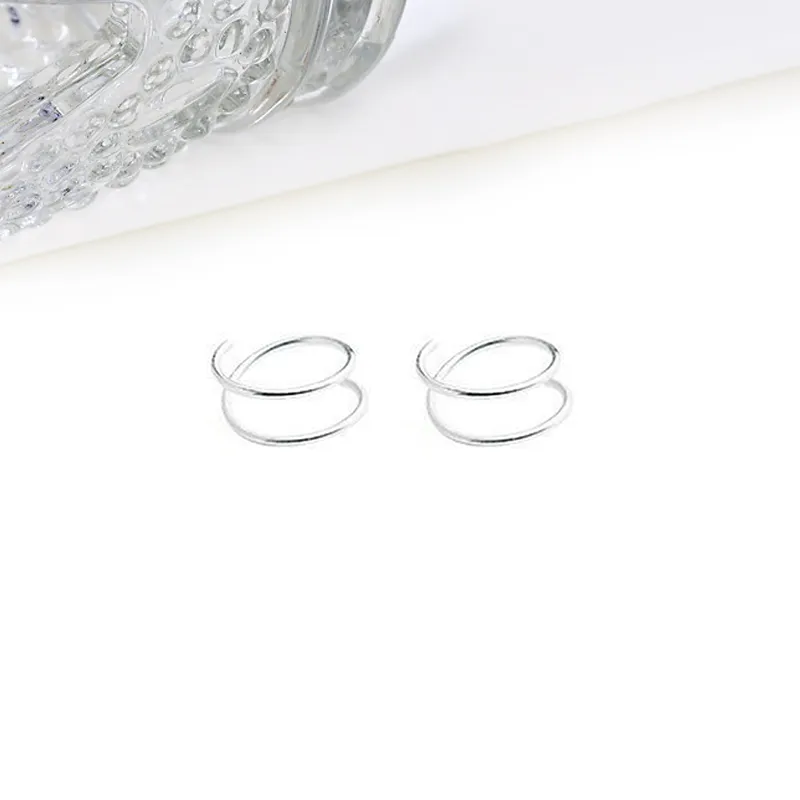 MIDNIGHT MOMENT S999 Silver Earrings Unisex-5