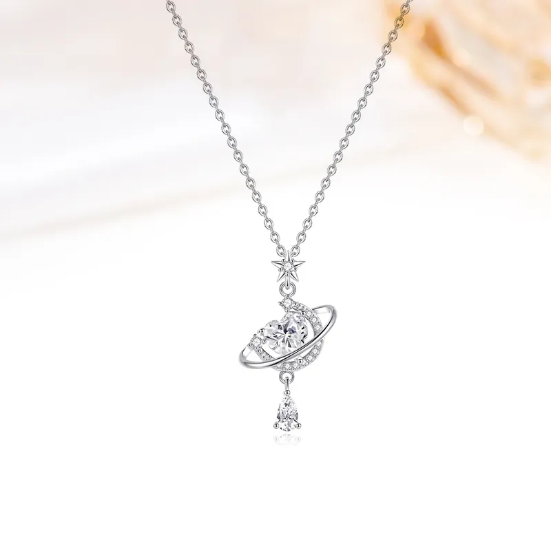 MIDNIGHT MOMENT 925 Sterling Silver Necklaces Women's-4