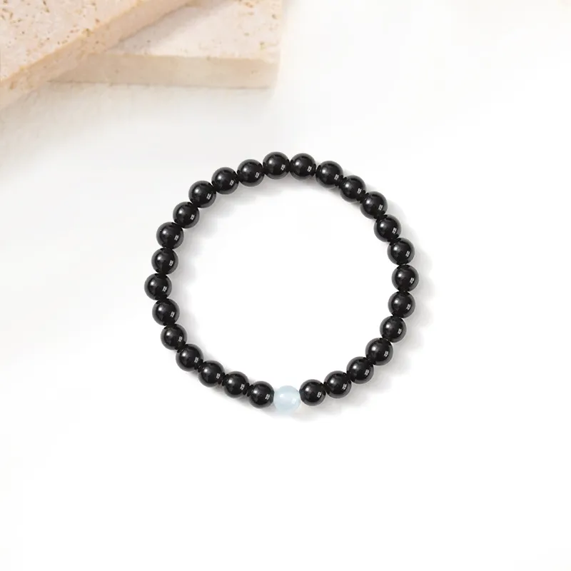 MIDNIGHT MOMENT Obsidian Bracelets Unisex-2