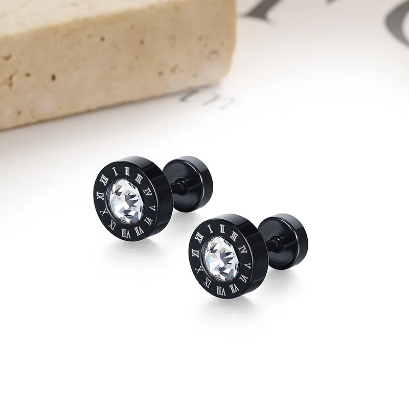 MIDNIGHT MOMENT Alloy Stud Earrings Unisex-2