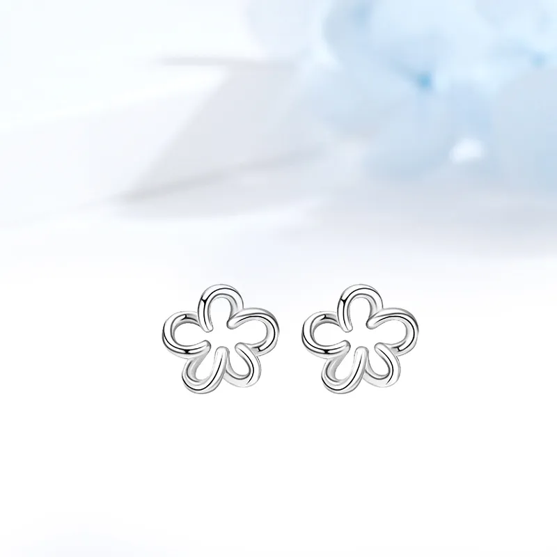 MIDNIGHT MOMENT S999 Silver Stud Earrings Women's-2