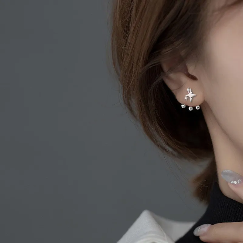 MIDNIGHT MOMENT Alloy Stud Earrings Unisex-1