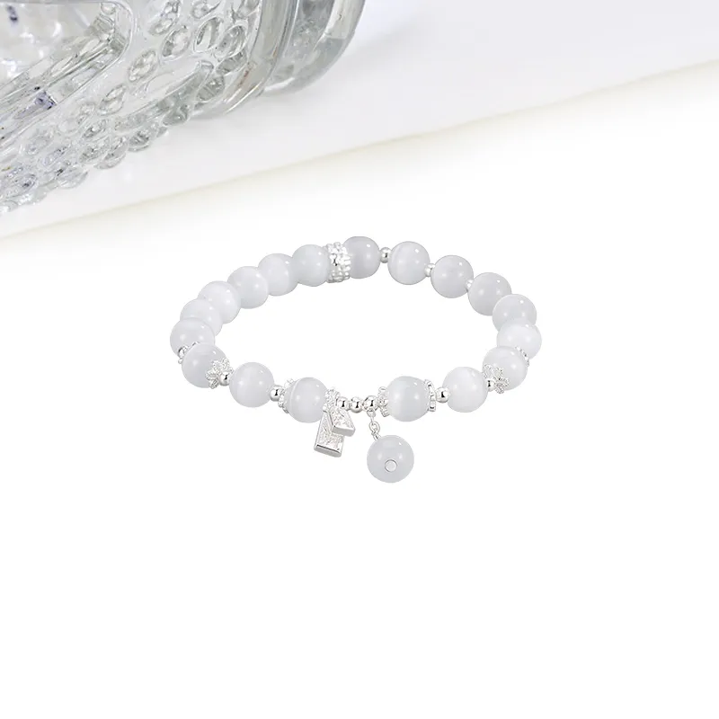 MIDNIGHT MOMENT Glass Cat Eye Bracelets Women's-4