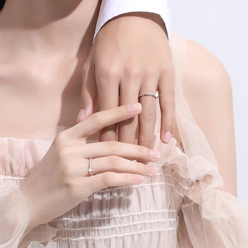 MIDNIGHT MOMENT Alloy/Sterling Silver Rings Unisex-3