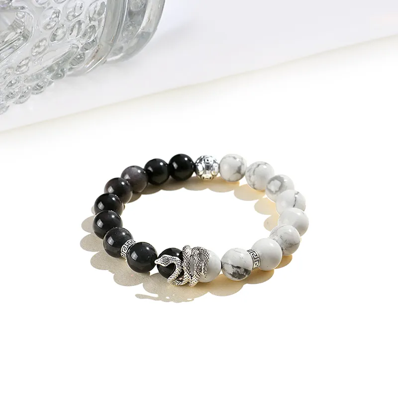 MIDNIGHT MOMENT Obsidian Bracelets Unisex-2