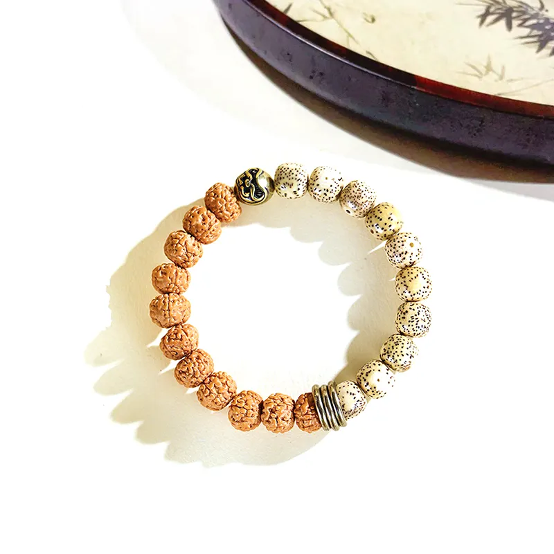 MIDNIGHT MOMENT Star Moon Bodhi Seeds King Kong Bodhi Seeds Bracelets Unisex-1