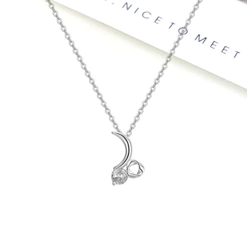 MIDNIGHT MOMENT S999 Silver Necklaces Women's-4