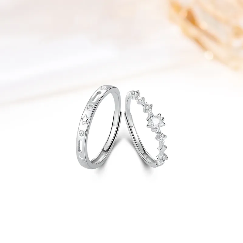 MIDNIGHT MOMENT S999 Silver Rings Unisex-2