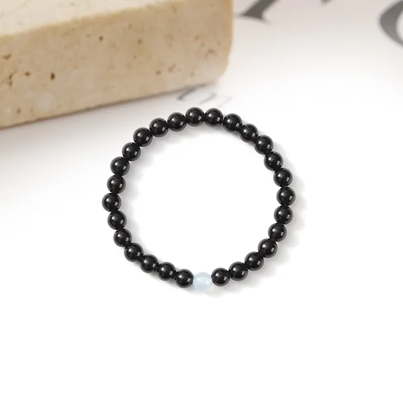 MIDNIGHT MOMENT Obsidian Bracelets Unisex-1