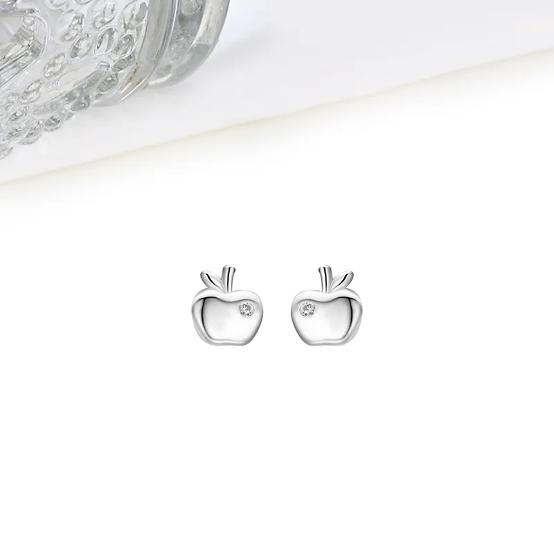 MIDNIGHT MOMENT S999 Silver Stud Earrings Women's-3