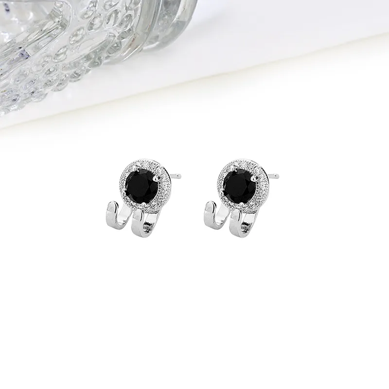 MIDNIGHT MOMENT Alloy Stud Earrings Women's-2