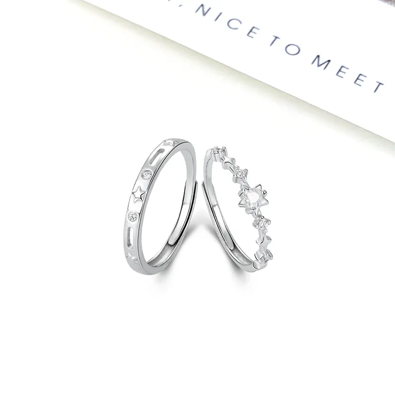 MIDNIGHT MOMENT S999 Silver Rings Unisex-3