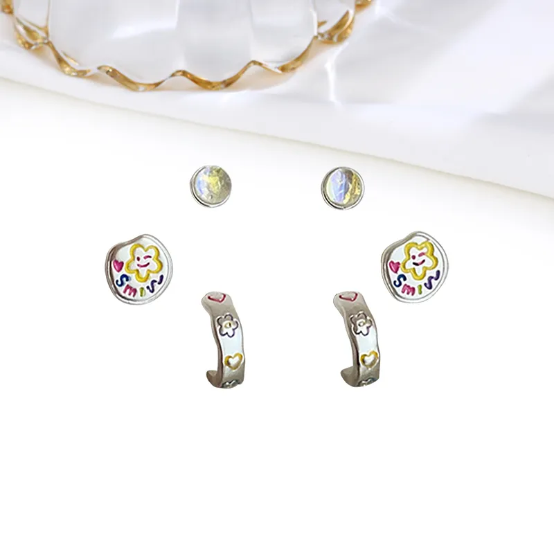 MIDNIGHT MOMENT Alloy Stud Earrings Women's-4