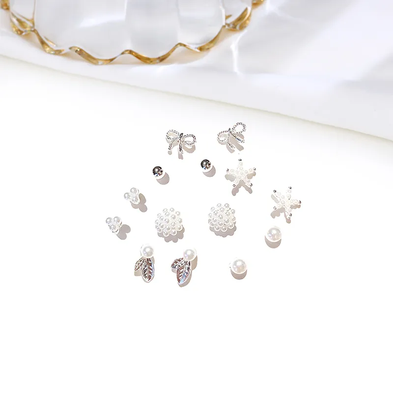 MIDNIGHT MOMENT Alloy Stud Earrings Women's-3