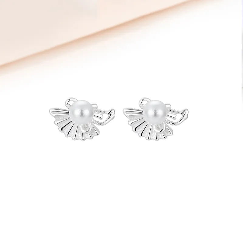 MIDNIGHT MOMENT S999 Silver Stud Earrings Women's-4