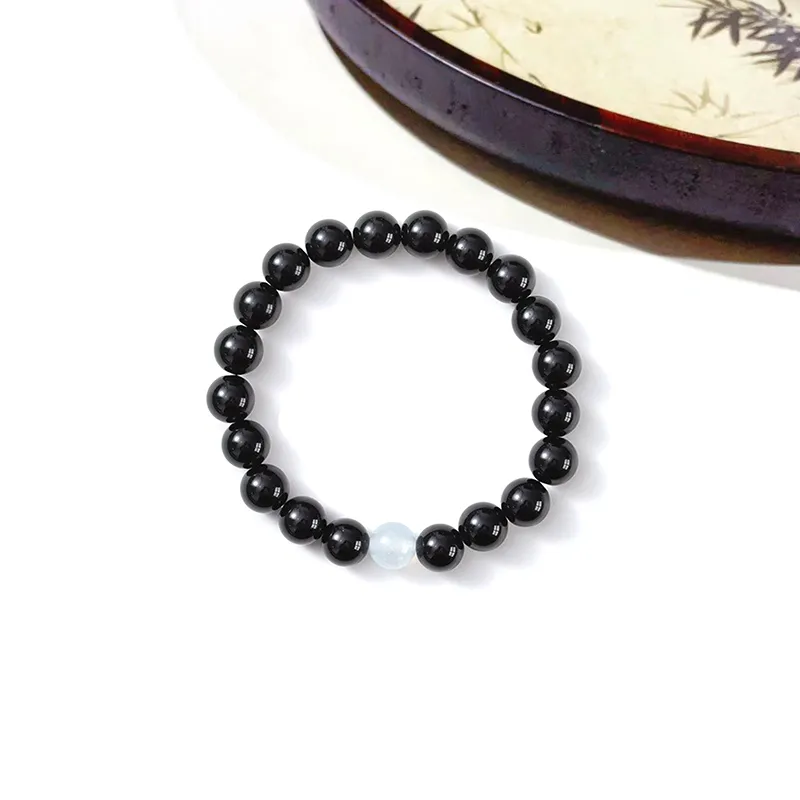 MIDNIGHT MOMENT Obsidian Bracelets Unisex-4