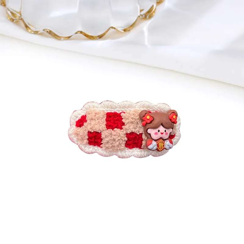 MIDNIGHT MOMENT Plush Hair Clips Unisex-1