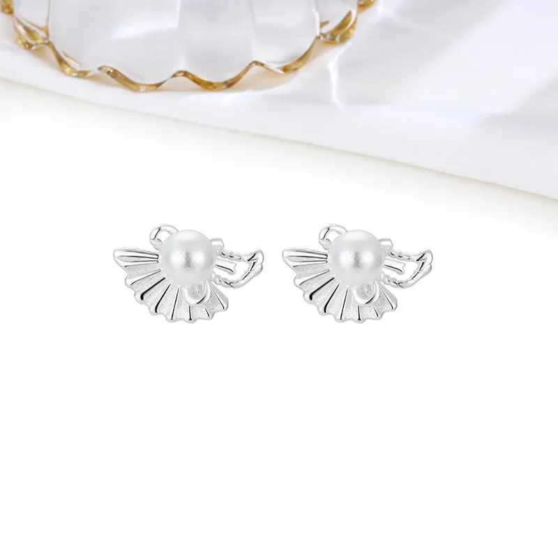 MIDNIGHT MOMENT S999 Silver Stud Earrings Women's-3