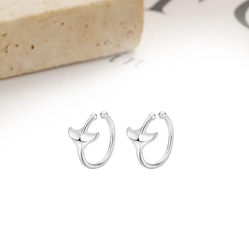 MIDNIGHT MOMENT S999 Silver Clip On Earrings Women's-3