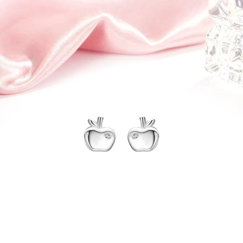 MIDNIGHT MOMENT S999 Silver Stud Earrings Women's-2