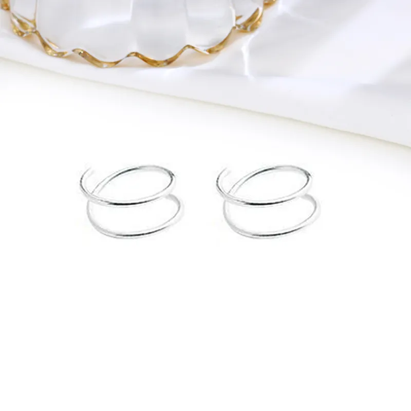 MIDNIGHT MOMENT S999 Silver Earrings Unisex-7