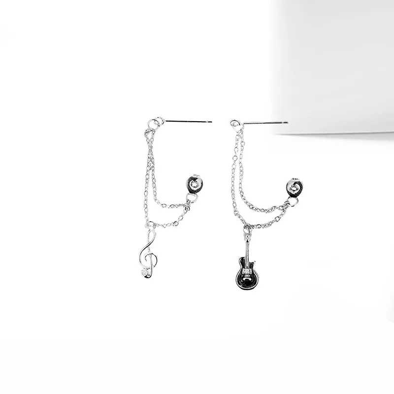 MIDNIGHT MOMENT Alloy Stud Earrings Unisex-4
