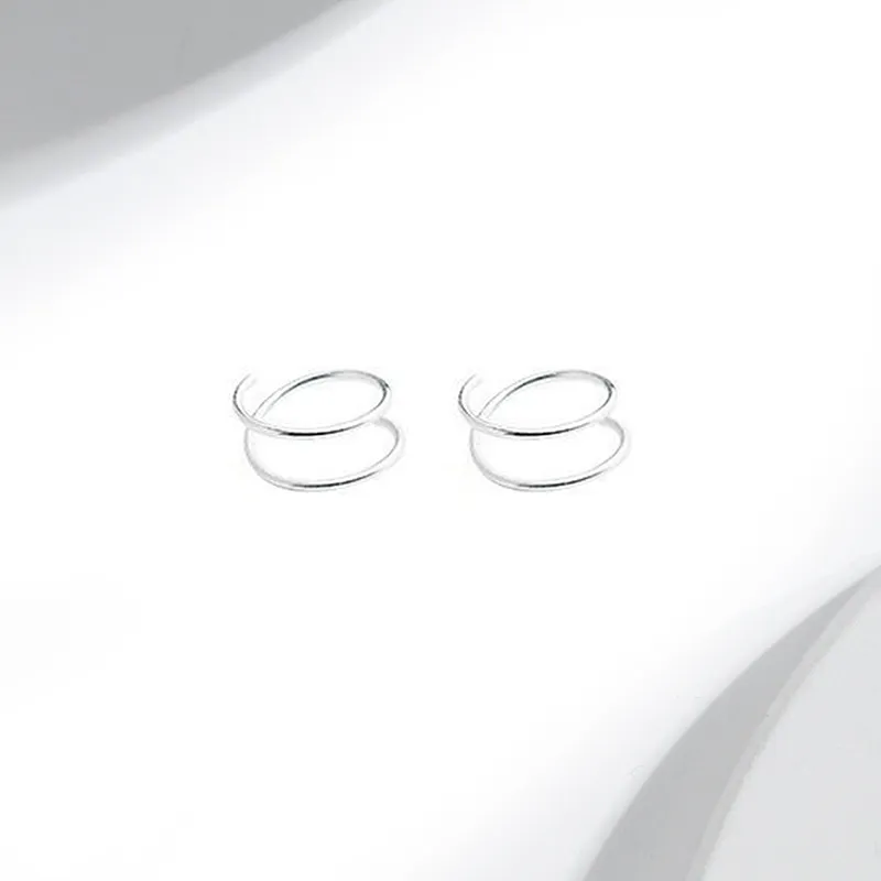 MIDNIGHT MOMENT S999 Silver Earrings Unisex-4