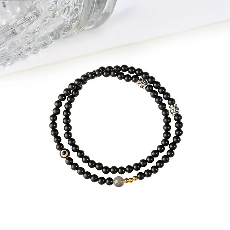MIDNIGHT MOMENT Ebony Wooden Bracelets Unisex-2