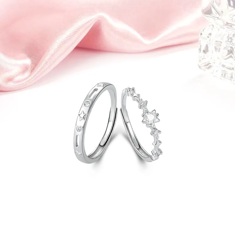 MIDNIGHT MOMENT S999 Silver Rings Unisex-5