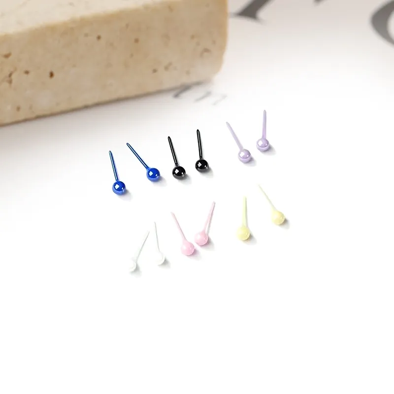 MIDNIGHT MOMENT Alloy Stud Earrings Unisex-9