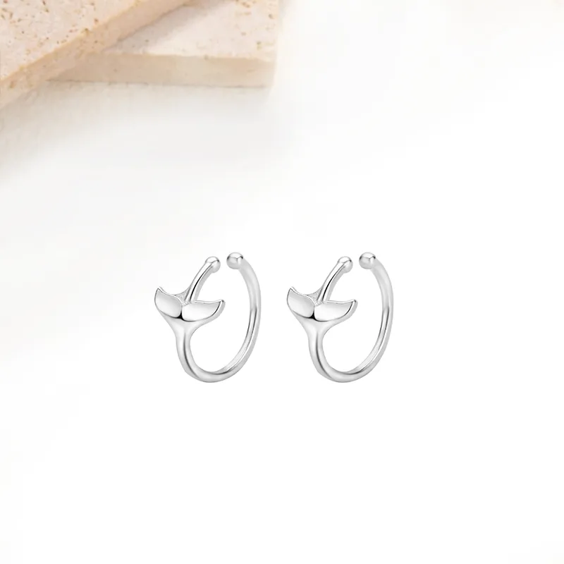 MIDNIGHT MOMENT S999 Silver Clip On Earrings Women's-4