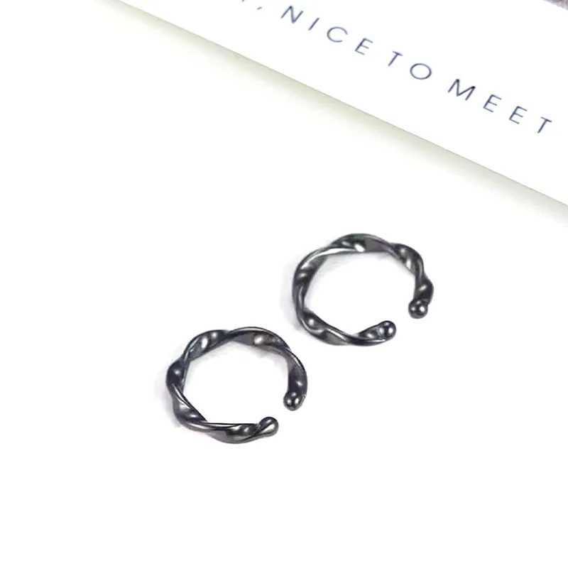 MIDNIGHT MOMENT Alloy Clip On Earrings Unisex-6