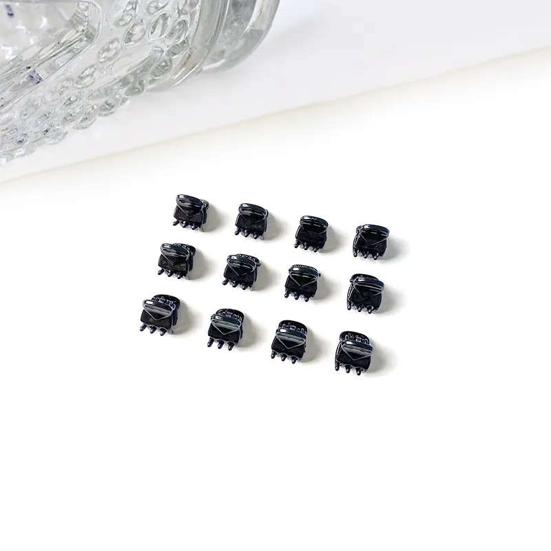 MIDNIGHT MOMENT Plastic Hair Clips Women's Black-10