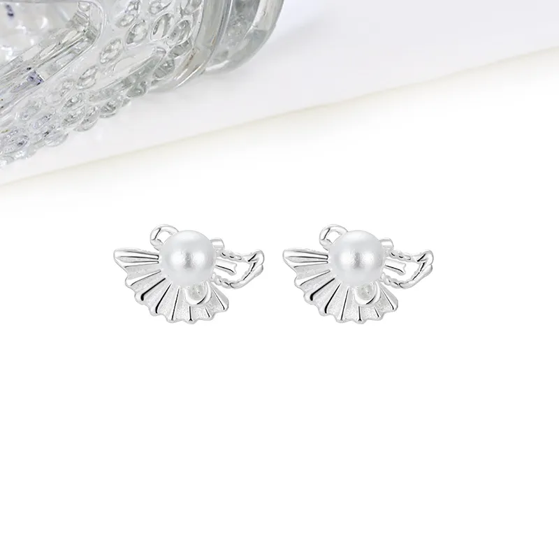 MIDNIGHT MOMENT S999 Silver Stud Earrings Women's-5