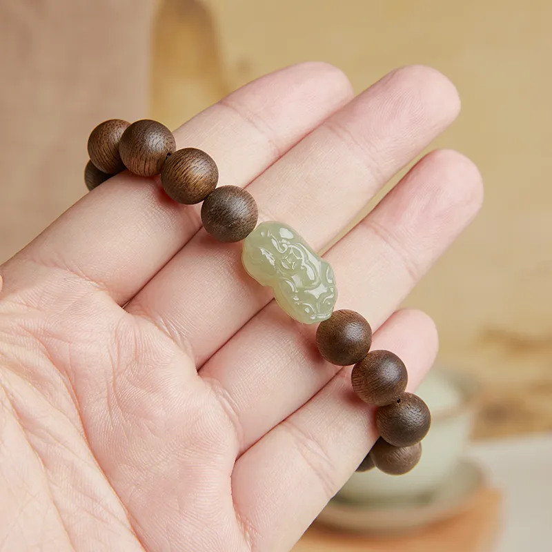 Gianina Fragrance Agarwood Precious Wood Bracelets Unisex-4