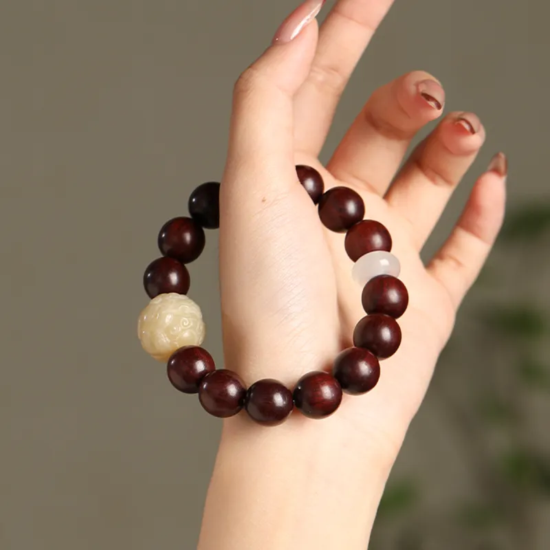 Gianina Golden Sandalwood Bracelets Unisex-7