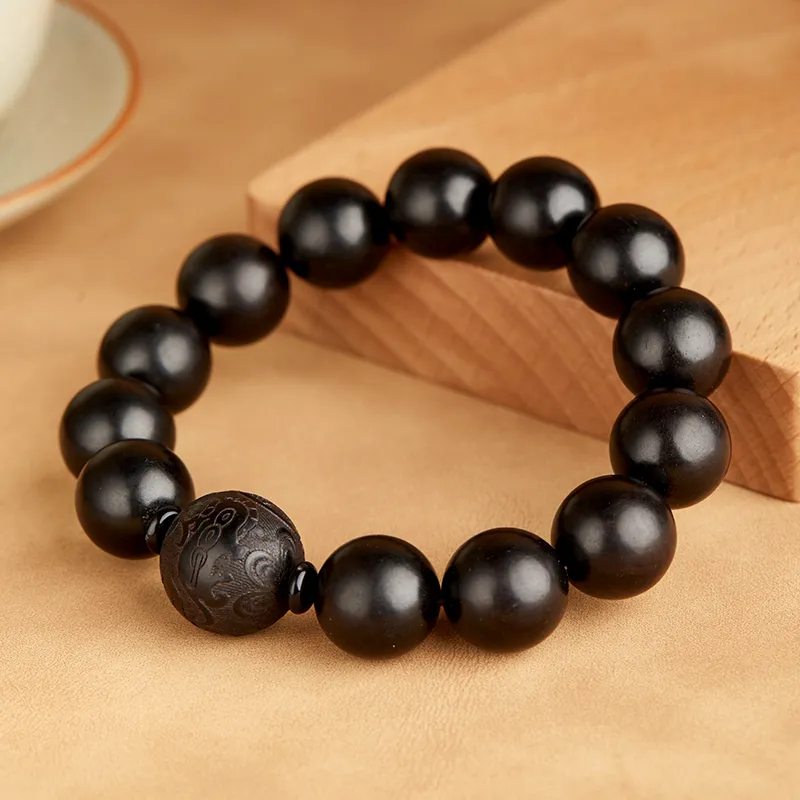 Gianina Ebony Wooden Bracelets Unisex-6