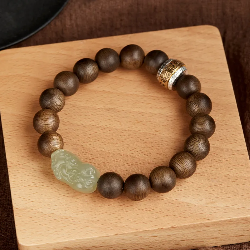 Gianina Fragrance Agarwood Precious Wood Bracelets Unisex-1