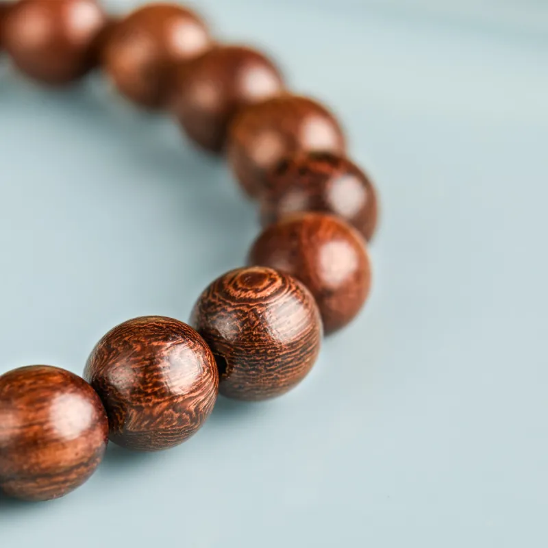Gianina Golden Sandalwood Wooden Bracelets Unisex-3
