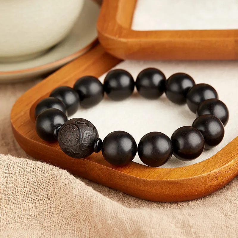Gianina Ebony Wooden Bracelets Unisex-5