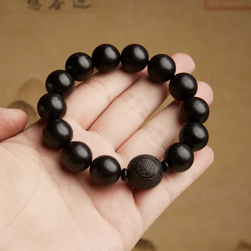 Gianina Ebony Wooden Bracelets Unisex-3