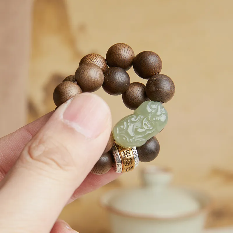Gianina Fragrance Agarwood Precious Wood Bracelets Unisex-6